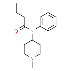ChemSpider 2D Image | N-(1-Methyl-4-piperidinyl)-N-phenylbutanamide | C16H24N2O