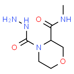 ChemSpider 2D Image | 4-(Hydrazinocarbonyl)-N-methyl-3-morpholinecarboxamide | C7H14N4O3