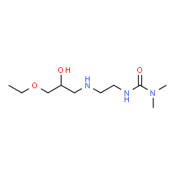 ChemSpider 2D Image | 3-{2-[(3-Ethoxy-2-hydroxypropyl)amino]ethyl}-1,1-dimethylurea | C10H23N3O3