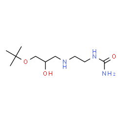 ChemSpider 2D Image | 1-[2-({2-Hydroxy-3-[(2-methyl-2-propanyl)oxy]propyl}amino)ethyl]urea | C10H23N3O3