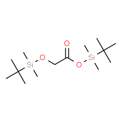 ChemSpider 2D Image | tert-butyldimethylsilyl 2-[(tert-butyldimethylsilyl)oxy]acetate | C14H32O3Si2