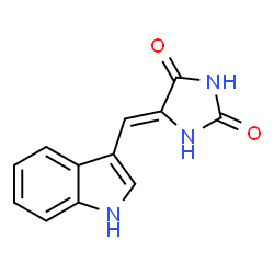 ChemSpider 2D Image | 5-(indolmethynyl)-hydantonin | C12H9N3O2