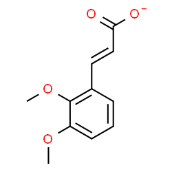 ChemSpider 2D Image | (2E)-3-(2,3-Dimethoxyphenyl)acrylate | C11H11O4