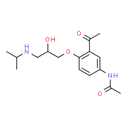 ChemSpider 2D Image | Diacetolol | C16H24N2O4