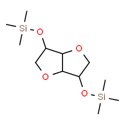 ChemSpider 2D Image | 1,4:3,6-Dianhydro-2,5-bis-O-(trimethylsilyl)hexitol | C12H26O4Si2