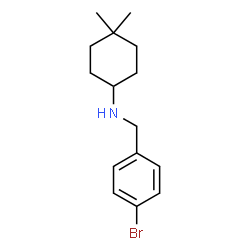 ChemSpider 2D Image | N-(4-Bromobenzyl)-4,4-dimethylcyclohexanamine | C15H22BrN