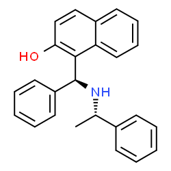ChemSpider 2D Image | 1-[(S)-Phenyl{[(1S)-1-phenylethyl]amino}methyl]-2-naphthol | C25H23NO