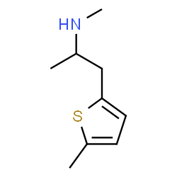 ChemSpider 2D Image | N-Methyl-1-(5-methyl-2-thienyl)-2-propanamine | C9H15NS