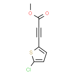 ChemSpider 2D Image | Methyl 3-(5-chloro-2-thienyl)-2-propynoate | C8H5ClO2S