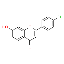 ChemSpider 2D Image | 2-(4-Chlorophenyl)-7-hydroxy-4H-chromen-4-one | C15H9ClO3