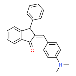 ChemSpider 2D Image | (2Z)-2-[4-(Dimethylamino)benzylidene]-3-phenyl-1-indanone | C24H21NO