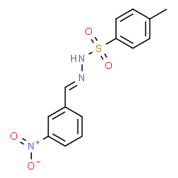 ChemSpider 2D Image | N'1-(3-nitrobenzylidene)-4-methylbenzene-1-sulfonohydrazide | C14H13N3O4S