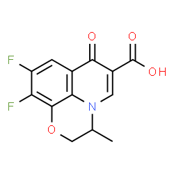 ChemSpider 2D Image | OFLOXACIN Q ACID | C13H9F2NO4
