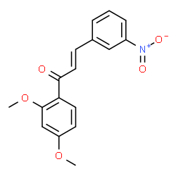 ChemSpider 2D Image | (2E)-1-(2,4-Dimethoxyphenyl)-3-(3-nitrophenyl)-2-propen-1-one | C17H15NO5
