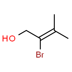 ChemSpider 2D Image | 2-Bromo-3-methyl-2-buten-1-ol | C5H9BrO