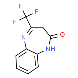 ChemSpider 2D Image | 1,3-Dihydro-4-(trifluoromethyl)-2H-1,5-benzodiazepin-2-one | C10H7F3N2O
