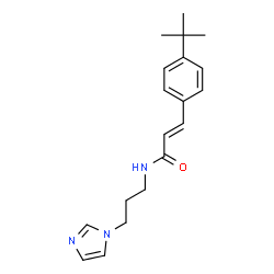 ChemSpider 2D Image | (2E)-3-(4-tert-Butylphenyl)-N-[3-(1H-imidazol-1-yl)propyl]acrylamide | C19H25N3O