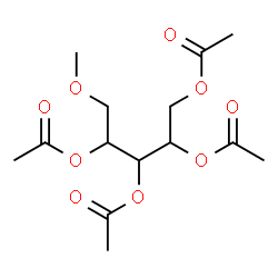 ChemSpider 2D Image | 1,2,3,4-Tetra-O-acetyl-5-O-methylpentitol | C14H22O9