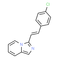 ChemSpider 2D Image | 3-[2-(4-Chloro-phenyl)-vinyl]-imidazo[1,5-a]pyridine | C15H11ClN2