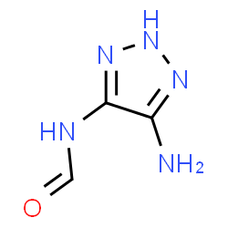 ChemSpider 2D Image | N-(5-Amino-2H-1,2,3-triazol-4-yl)formamide | C3H5N5O