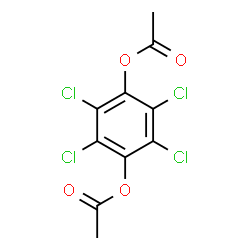ChemSpider 2D Image | 2,3,5,6-Tetrachloro-1,4-phenylene diacetate | C10H6Cl4O4