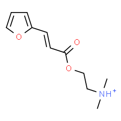 ChemSpider 2D Image | 2-{[(2E)-3-(2-Furyl)-2-propenoyl]oxy}-N,N-dimethylethanaminium | C11H16NO3