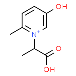 ChemSpider 2D Image | 1-(1-Carboxyethyl)-5-hydroxy-2-methylpyridinium | C9H12NO3