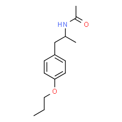 ChemSpider 2D Image | N-[1-(4-Propoxyphenyl)-2-propanyl]acetamide | C14H21NO2