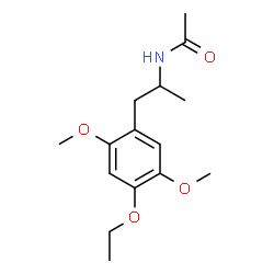 ChemSpider 2D Image | N-[1-(4-Ethoxy-2,5-dimethoxyphenyl)-2-propanyl]acetamide | C15H23NO4