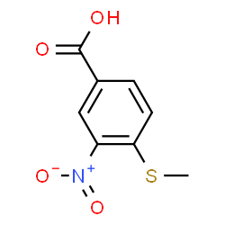 ChemSpider 2D Image | 4-METHYLTHIO-3-NITROBENZOIC ACID | C8H7NO4S