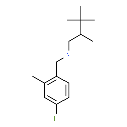 ChemSpider 2D Image | N-(4-Fluoro-2-methylbenzyl)-2,3,3-trimethyl-1-butanamine | C15H24FN