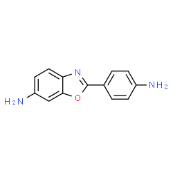 ChemSpider 2D Image | 2-(4-Aminophenyl)-6-aminobenzoxazole | C13H11N3O