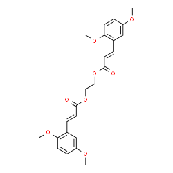 ChemSpider 2D Image | 1,2-Ethanediyl (2E,2'E)bis[3-(2,5-dimethoxyphenyl)acrylate] | C24H26O8