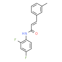 ChemSpider 2D Image | (2E)-N-(2,4-Difluorophenyl)-3-(3-methylphenyl)acrylamide | C16H13F2NO