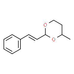 ChemSpider 2D Image | 4-Methyl-2-styryl-1,3-dioxane | C13H16O2
