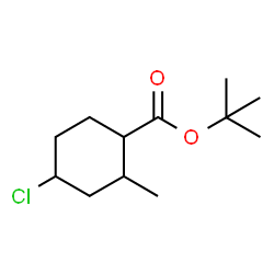 ChemSpider 2D Image | 2-Methyl-2-propanyl 4-chloro-2-methylcyclohexanecarboxylate | C12H21ClO2