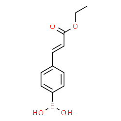 ChemSpider 2D Image | Ethyl 4-boronocinnamate | C11H13BO4