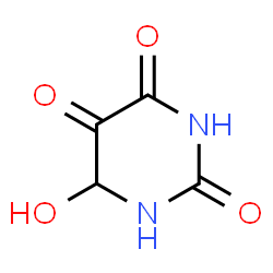 ChemSpider 2D Image | 6-Hydroxydihydro-2,4,5(3H)-pyrimidinetrione | C4H4N2O4