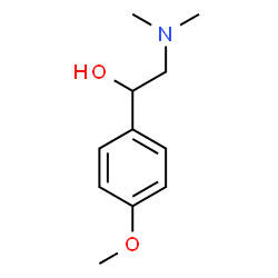 ChemSpider 2D Image | 2-(Dimethylamino)-1-(4-methoxyphenyl)ethanol | C11H17NO2