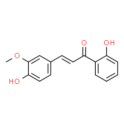 ChemSpider 2D Image | 2',4-Dihydroxy-3-methoxychalcone | C16H14O4