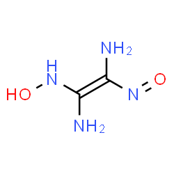 ChemSpider 2D Image | (E)-N~1~-Hydroxy-2-nitroso-1,1,2-ethenetriamine | C2H6N4O2