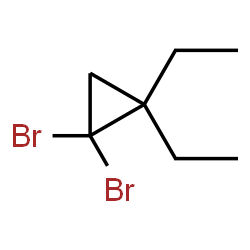 ChemSpider 2D Image | 1,1-Dibromo-2,2-diethylcyclopropane | C7H12Br2