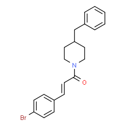 ChemSpider 2D Image | (2E)-1-(4-Benzyl-1-piperidinyl)-3-(4-bromophenyl)-2-propen-1-one | C21H22BrNO
