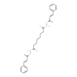 ChemSpider 2D Image | N'~1~,N'~8~-Bis[(2E,3E)-4-phenyl-3-buten-2-ylidene]octanedihydrazide | C28H34N4O2
