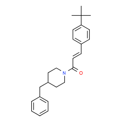 ChemSpider 2D Image | (2E)-1-(4-Benzylpiperidin-1-yl)-3-(4-tert-butylphenyl)prop-2-en-1-one | C25H31NO