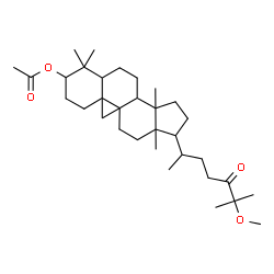 ChemSpider 2D Image | 25-Methoxy-24-oxo-9,19-cyclolanostan-3-yl acetate | C33H54O4