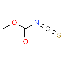 ChemSpider 2D Image | Methoxycarbonyl isothiocyanate | C3H3NO2S