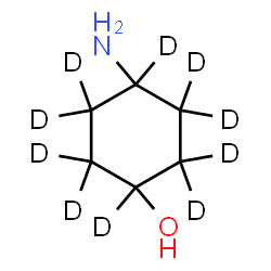ChemSpider 2D Image | 4-Amino(~2~H_10_)cyclohexanol | C6H3D10NO