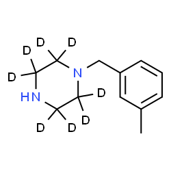 ChemSpider 2D Image | 1-(3-Methylbenzyl)(2,2,3,3,5,5,6,6-~2~H_8_)piperazine | C12H10D8N2