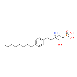 ChemSpider 2D Image | [(3S)-3-Amino-3-(hydroxymethyl)-5-(4-octylphenyl)pentyl]phosphonic acid | C20H36NO4P
